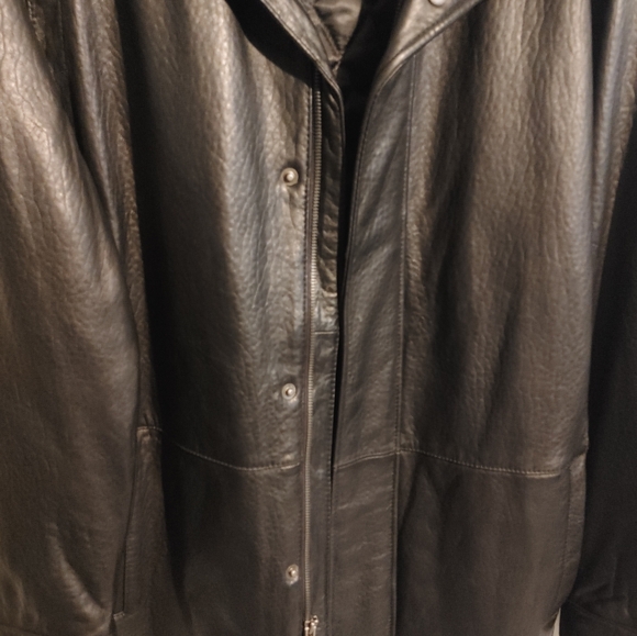 NWT! $500 DOCKERS NEW ZEALAND LAMB LEATHER JACKET MENS LARGE - Picture 5 of 9